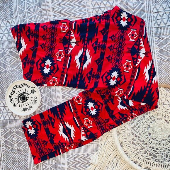 Sierra - Western Print Leggings - Picture 1 of 2